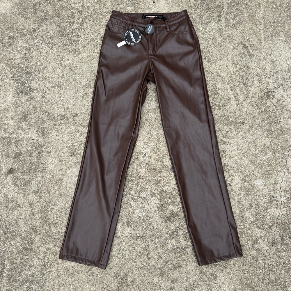 dollhouse faux leather pants size 24